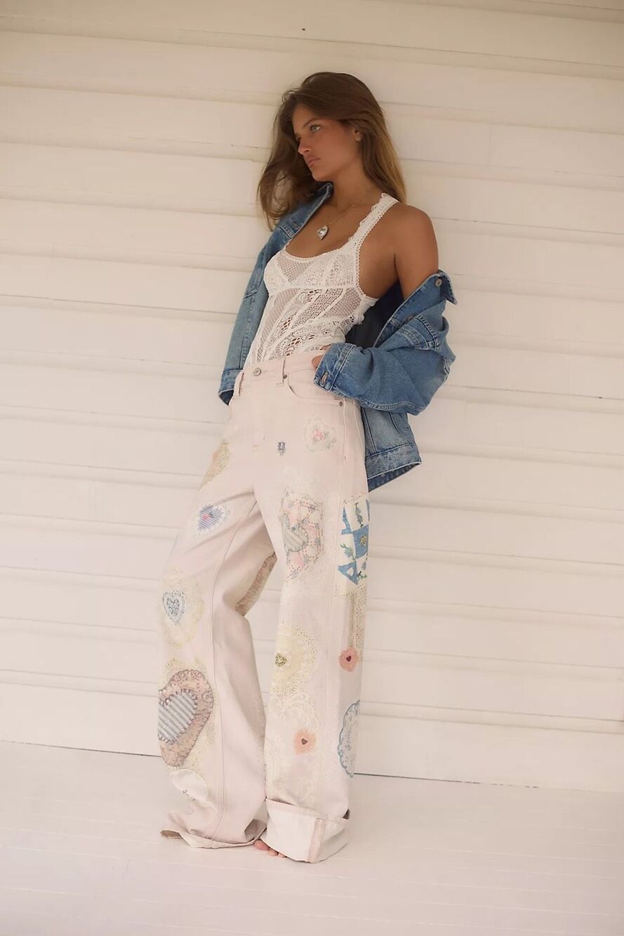 We The Free / Free People Tinsley Printed Jeans